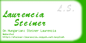 laurencia steiner business card
